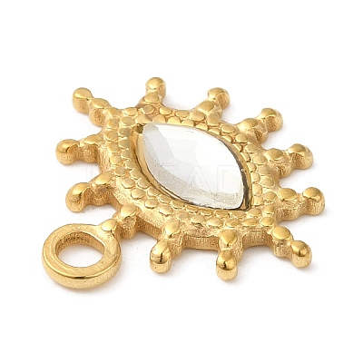 Real 18K Gold Plated 304 Stainless Steel Pendants STAS-A084-19G-01-1