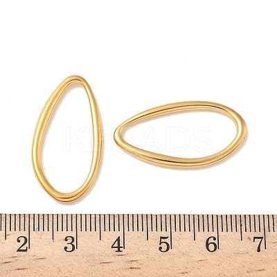 304 Stainless Steel Teardrop Linking Rings STAS-L300-010C-G-1