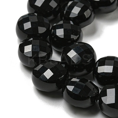 Natural Black Onyx(Dyed & Heated) Beads Strands G-K351-A02-03-1