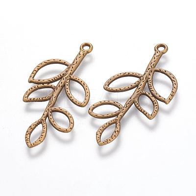 Tibetan Style Alloy Pendants TIBEP-A12-3860-AB-FF-1