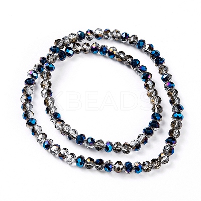 Electroplate Transparent Glass Beads Strands EGLA-A034-T2mm-Z01-1