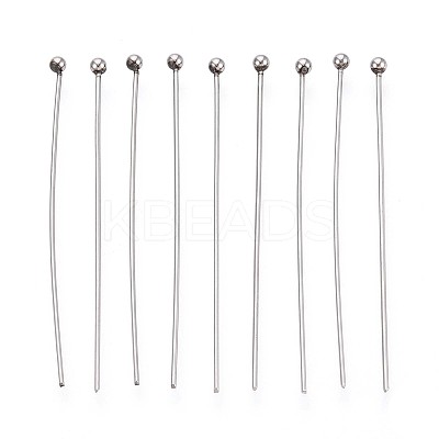 304 Stainless Steel Head Pins STAS-T065-40mm-20P-1