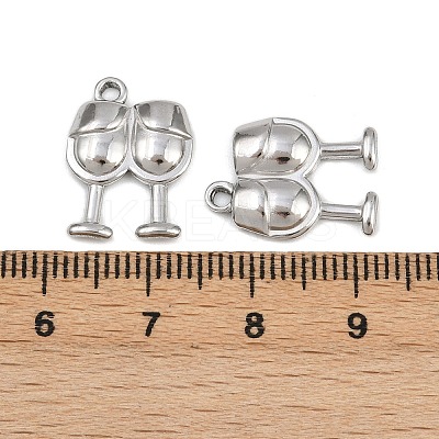 304 Stainless Steel Pendants STAS-L303-18P-1