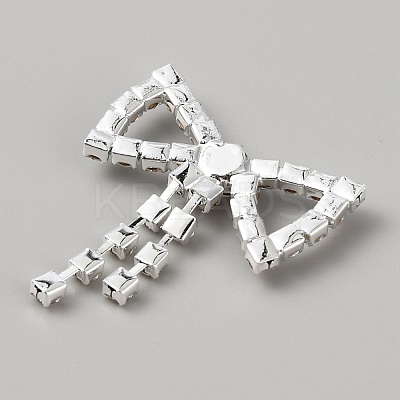 Brass Rhinestone Shoe Decoration KK-WH0056-68-1