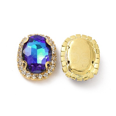Oval Sew on Rhinestone DIY-E062-05G-A03-1