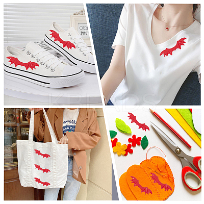 40Pcs Imitation Leather Evil Wings Ornament Accessories DIY-GF0008-82A-1