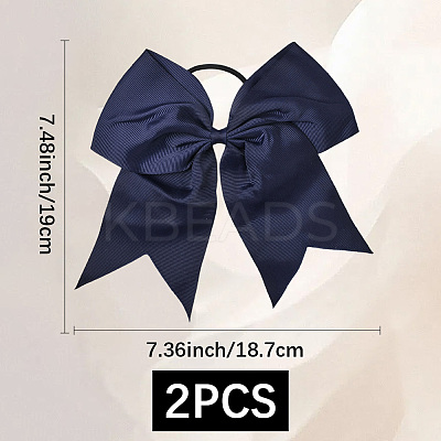 2Pcs Rubber Hair Ties MRMJ-SC0001-49J-1