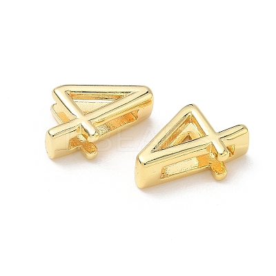 Brass Slide Charms KK-L253-15G-04-1