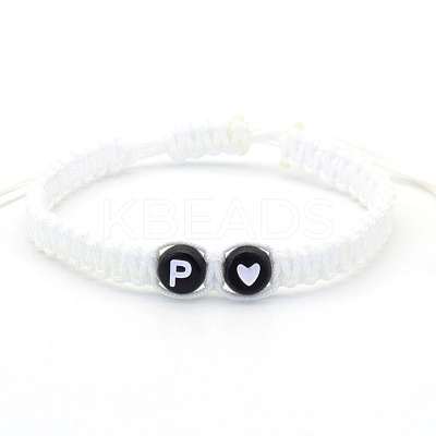 Resin Beads Braided Bead Bracelets FS-WG7326D-16-1