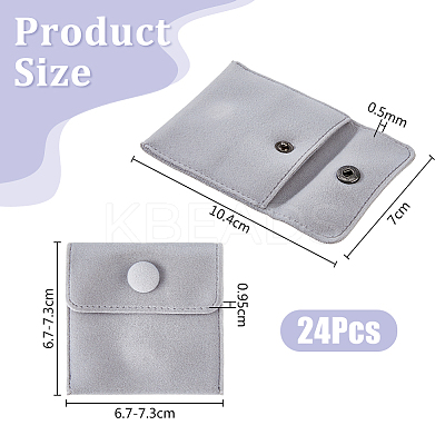 24Pcs Square Velvet Jewelry Bags TP-FI0001-02D-1