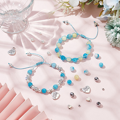 DIY Word Grand Daughter Bracelet Making Kit DIY-AR0003-55-1