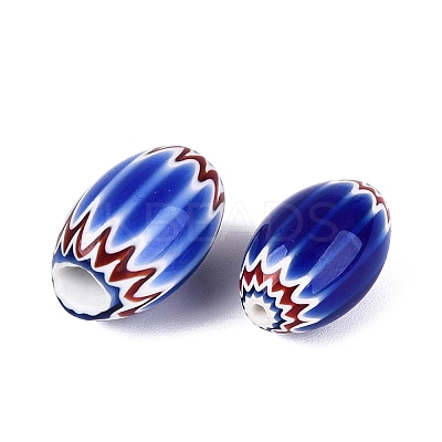 Handmade Millefiori Glass Barrel Beads LS-LA-N002-05A-1