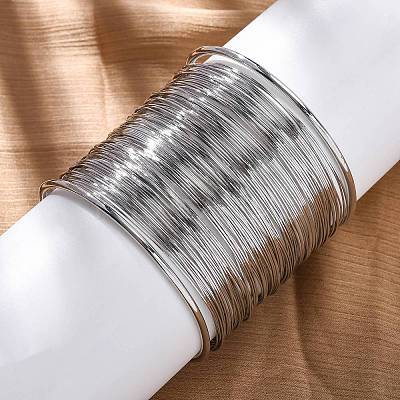 Iron Cuff Bangles BJEW-G741-05P-1