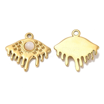 Ion Plating(IP) 316 Stainless Steel Melting Eye Pendant Rhinestone Settings STAS-K258-32G-1