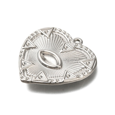 304 Stainless Steel Pendant Rhinestone Settings STAS-H225-06P-1