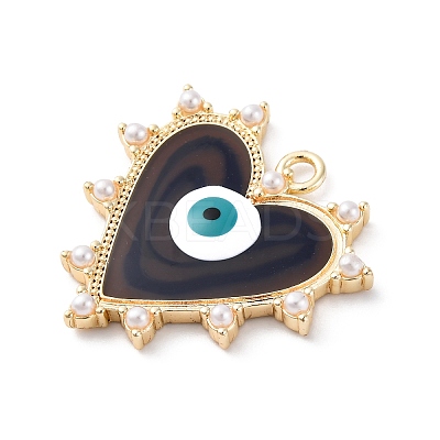 Brass Enamel Pendants KK-D360-02G-1