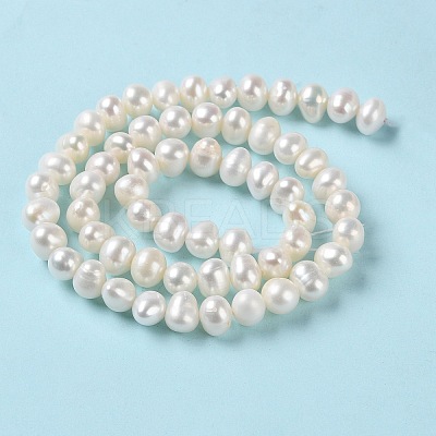 Natural Cultured Freshwater Pearl Beads Strands PEAR-E018-57-1