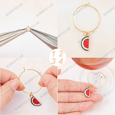 DIY Wine Glass Decoration Making Kits DIY-SC0016-42-1
