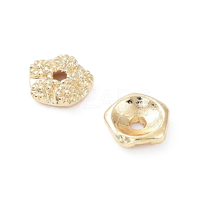 Rack Plating Brass Bead Cap KK-A183-78G-1