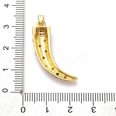 Brass Micro Pave Cubic Zirconia Pendants KK-M314-10G-01-1