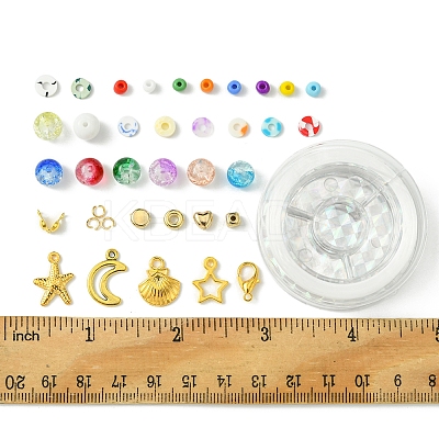 DIY Alloy & Polymer Clay & Glass Earring/Bracelets Jewelry Making Kits DIY-FS0007-29-1