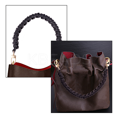 Imitation leather Braided Leather Handbag Handles FIND-WH0052-06-1