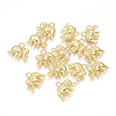 Electroplated Alloy Charms PALLOY-G267-02G-1