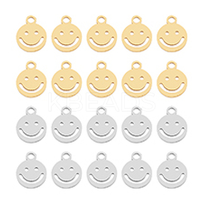20Pcs 2 Colors 304 Stainless Steel Pendants FIND-DC0004-97-1