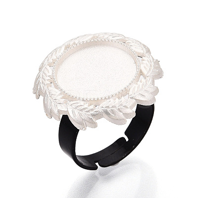 Adjustable Alloy & Iron Bezel Cup Ring Base with Rotatable Tray MAK-T012-01S-1