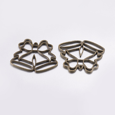 Tibetan Style Alloy Open Back Bezel Pendants LS-PALLOY-L203-03AB-1