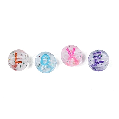 Transparent Acrylic Beads TACR-Q013-02A-M-1