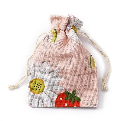 Cotton & Linen Drawstring Gift Bags ABAG-TAC0006-07A-1