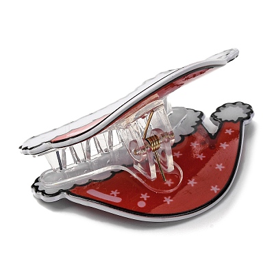 Christmas Claw Plastic Claw Hair Clips PHAR-K006-01B-1