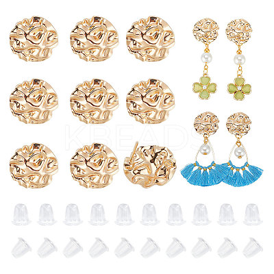 Wholesale BENECREAT 12Pcs Brass Stud Earring Findings 