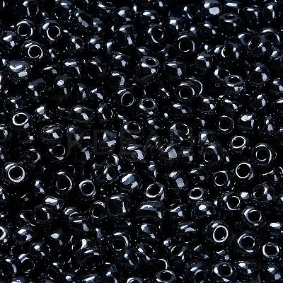 FGB 6/0 Grade A Round Glass Seed Beads SEED-Q008-4mm-F607-1