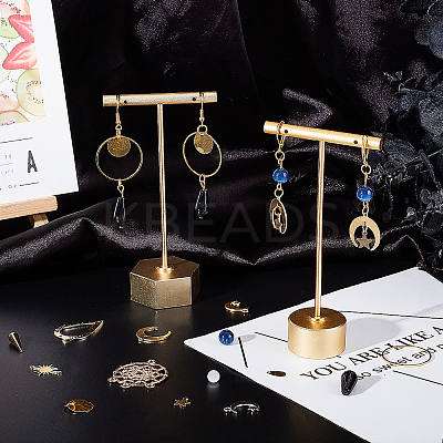 DIY Moon and Star Earring Making Kit DIY-AR0002-58-1