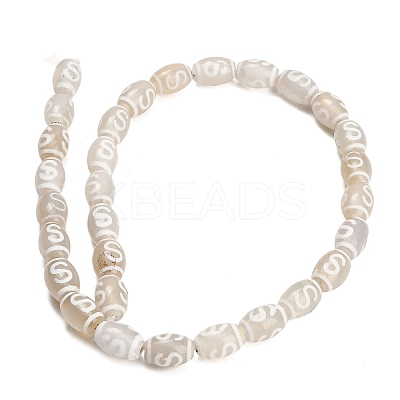 Tibetan Style dZi Beads Strands GG-CBA4812-C05-8X12MM-1