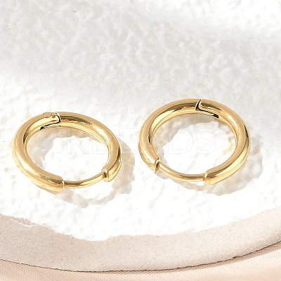 Ion Plating(IP) 304 Stainless Steel Hoop Earrings LS-EJEW-P177-G-07-1