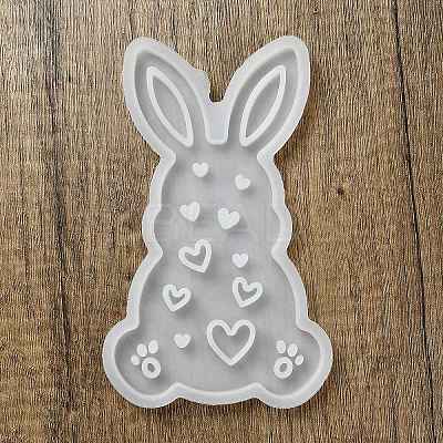 Easter Theme Rabbit with Heart Pattern DIY Silicone Table Lamp Molds SIMO-G008-02C-1