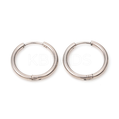 Tarnish Resistant 201 Stainless Steel Huggie Hoop Earrings LS-EJEW-L250-01J-P-1