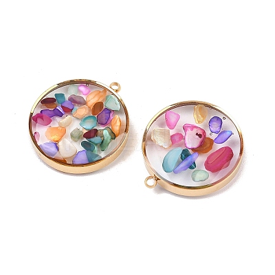 304 Stainless Steel Pendants STAS-C146-04G-02-1