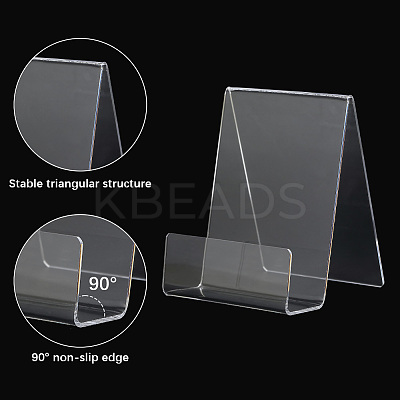 6Pcs Acrylic Book Stand for Kitchen Counter ODIS-SP0001-04C-1
