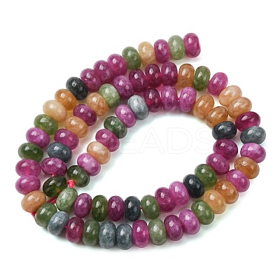 Natural White Jade Beads Strands G-E507-01-14-1