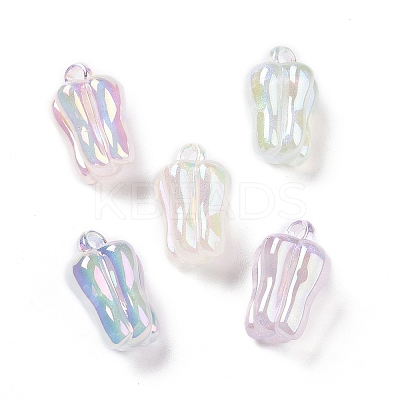 UV Plating Luminous Transparent Acrylic Pendants OACR-C001-07-1
