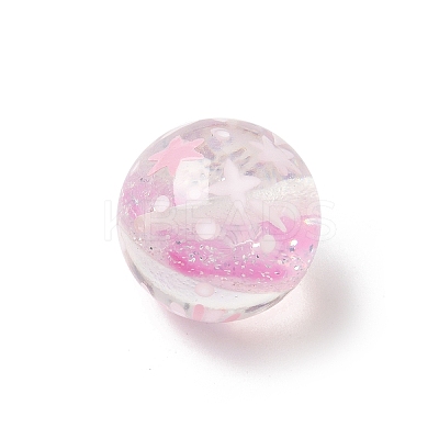 Transparent Resin Enamel Beads RESI-M052-01E-1