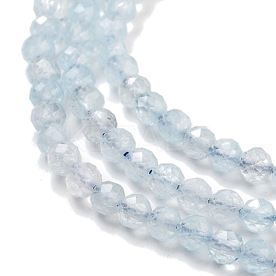 Natural Aquamarine Beads Strands G-L587-A02-03-1