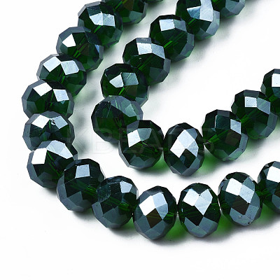 Glass Beads Strands GR12MMY-68L-1