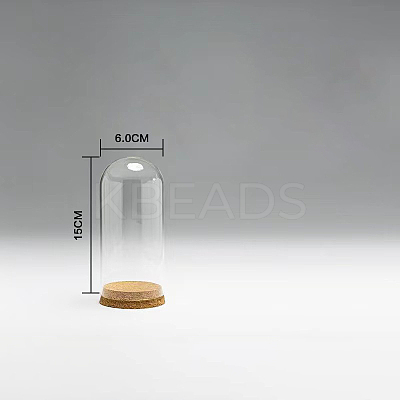 High Borosilicate Glass Dome Cover DJEW-PW0001-23B-03-1