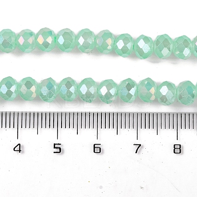 Baking Electroplate Glass Beads Strands LS-DGLA-A039-J6MM-B07-1