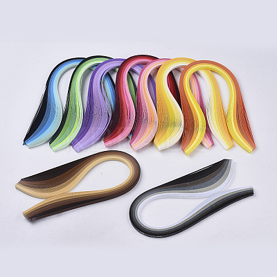 DIY Paper Quilling Strips Sets: Random Color Paper Quilling Strips DIY-S038-001-1